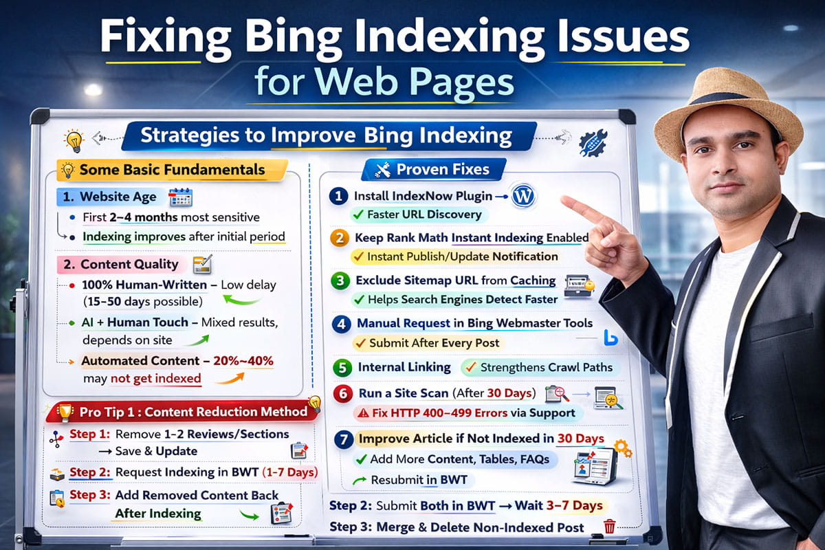 Fixing Bing Indexing Issues for Web Pages